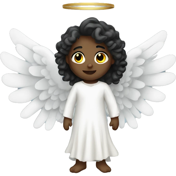 white dressed angel emoji