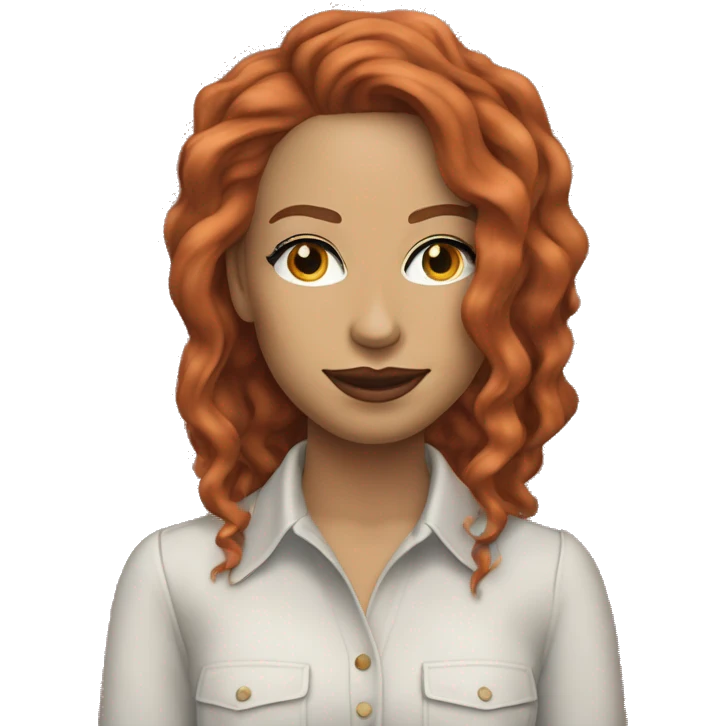 Chappell Roan, is an American singer and songwriter from Missouri. Working with collaborator Dan Nigro, the majority of her music is inspired by 1980s synth-pop copper red hair long emoji
