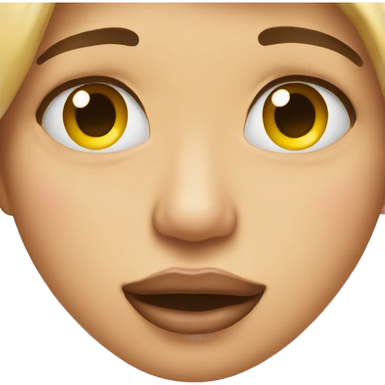 Emoji kissing face emoji