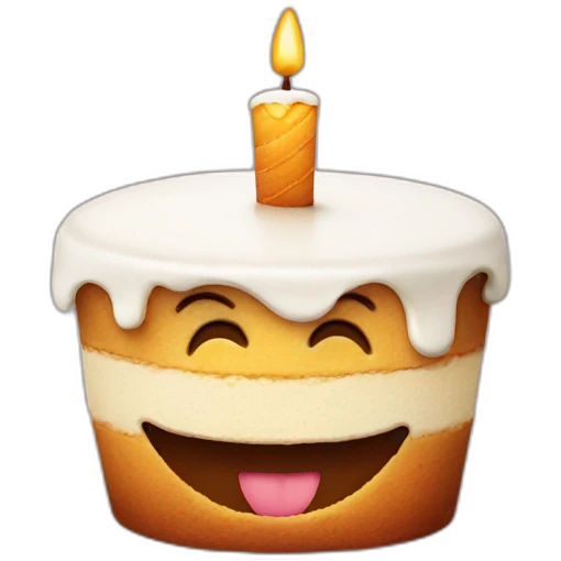 smiling cake  emoji