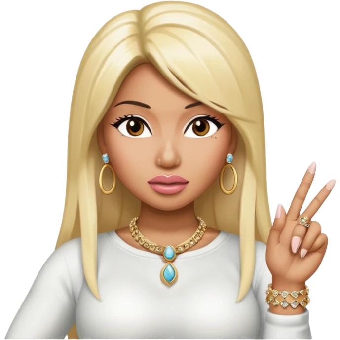 Nicki Minaj middle finger  emoji