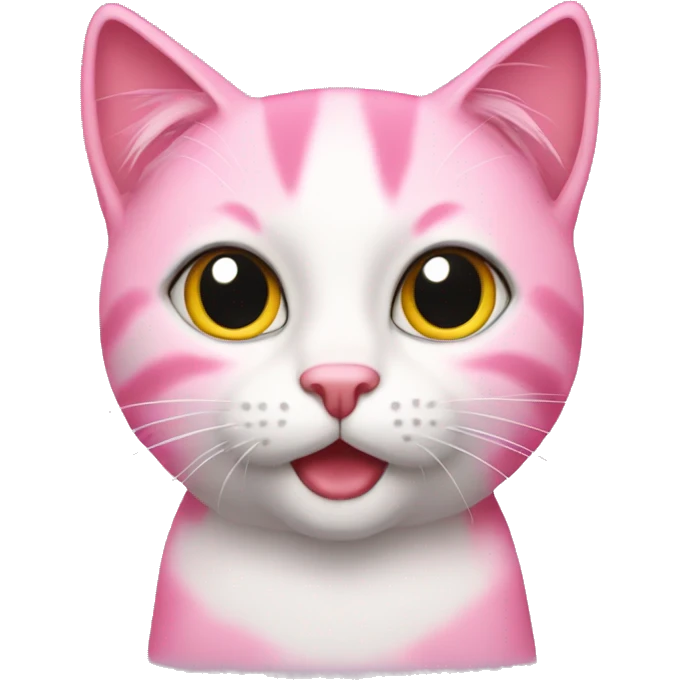Pinke Katze emoji