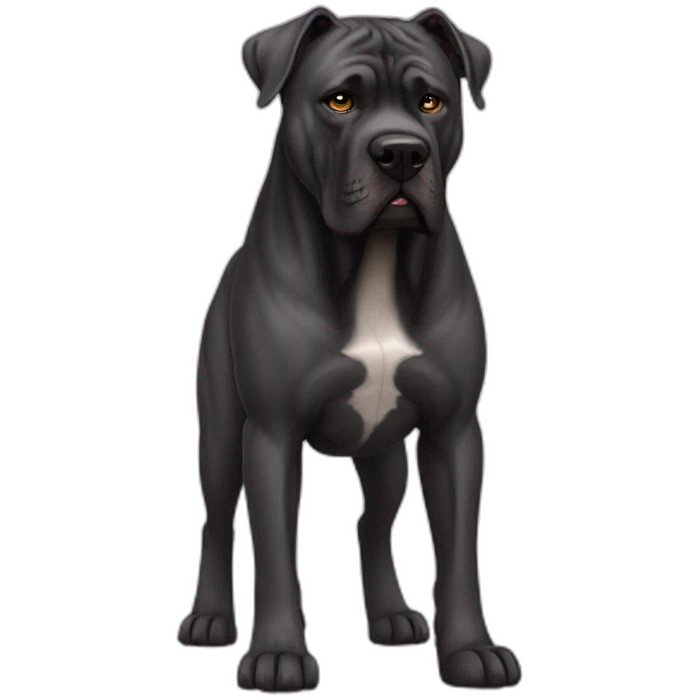 Dog Cane Corso full body emoji