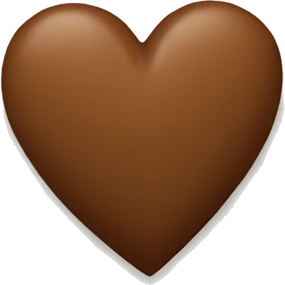 Brown heart emoji