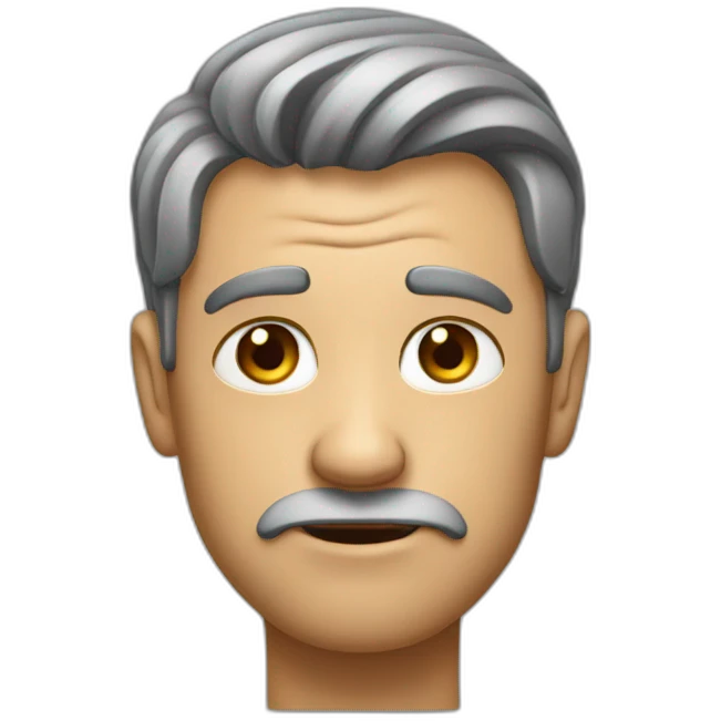 man frustrated from lack of sex emoji