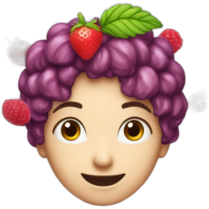 fraise framboise myrtille emoji