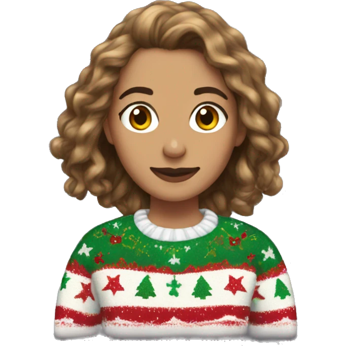 Hermione in a Christmas jumper emoji