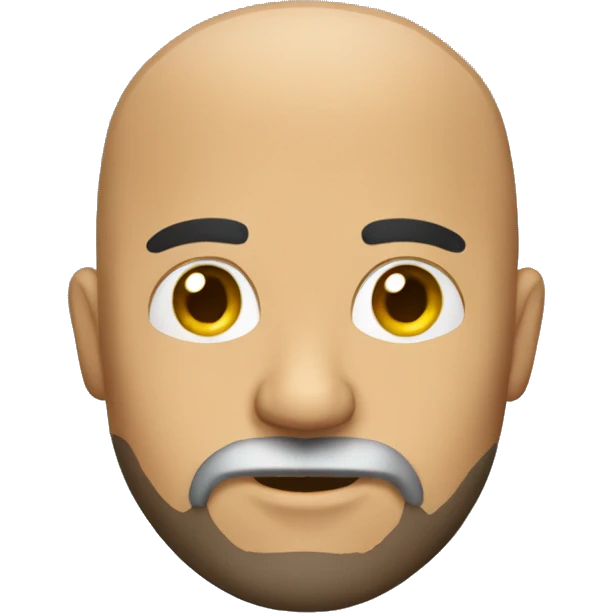 A bald Mexican with a beard and construction emoji