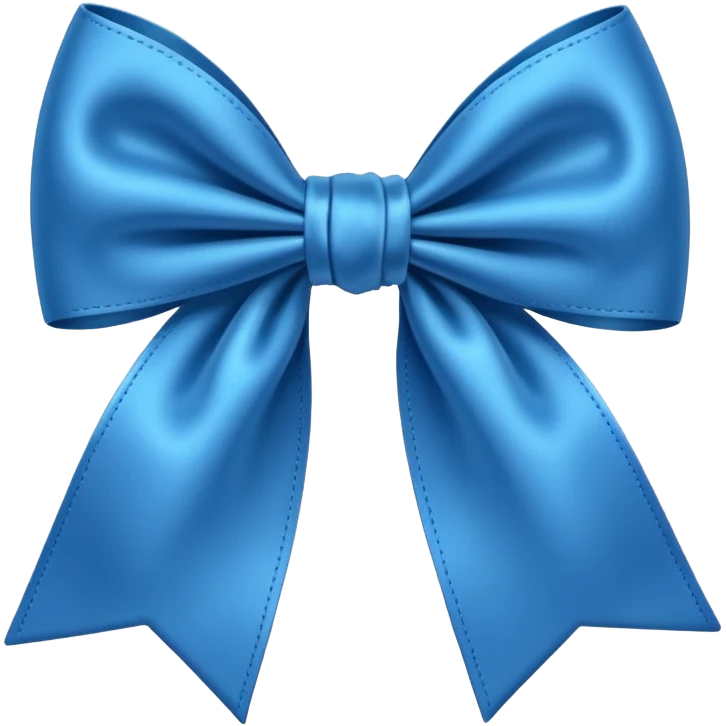 Blue bow emoji