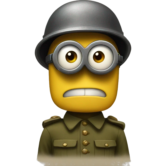 1940s minion soldier emoji