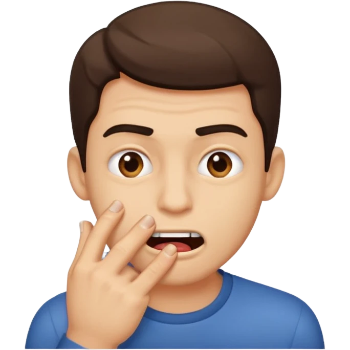 biting nail guy emoji