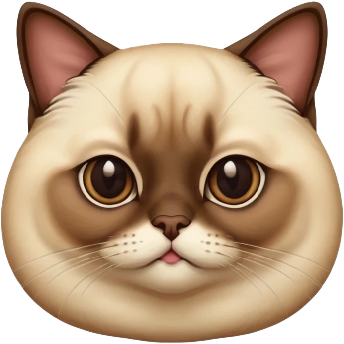 Жирный кот сиамский  emoji