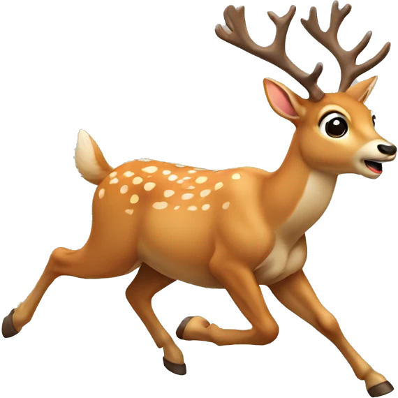 Deer running emoji