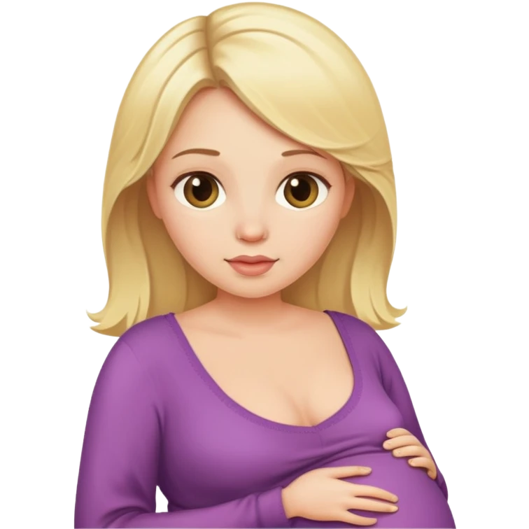 pregnant blonde emoji