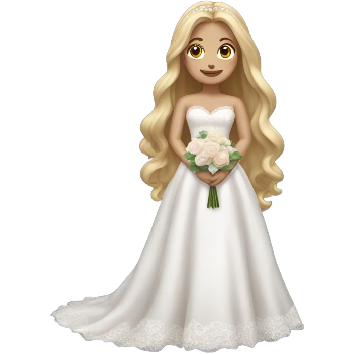 Birthday bride with blonde hair emoji