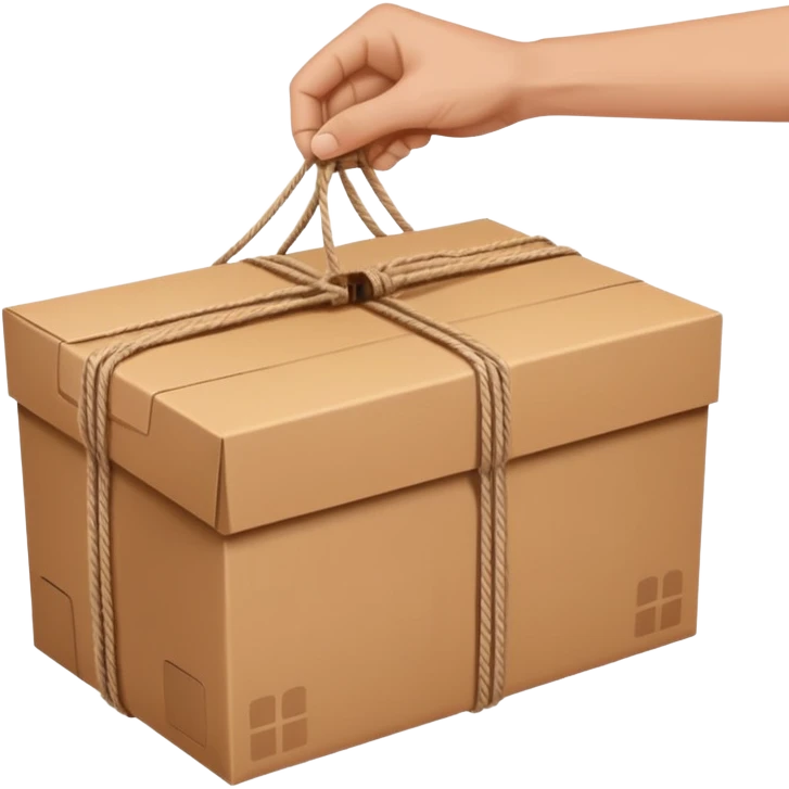 two hands giving box normal package emoji