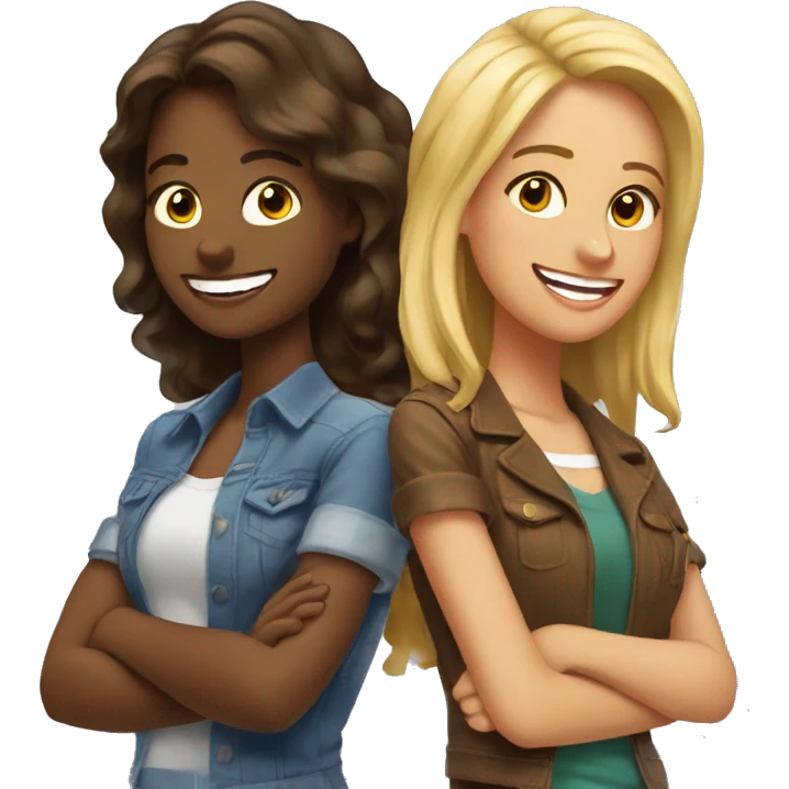  3 mejores amigas emoji
