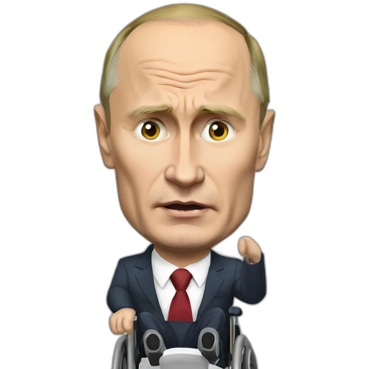 angry vladimir putin wheelchair jet emoji