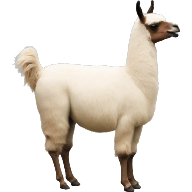 Llama Passing Gas Wind Out Of Butt emoji