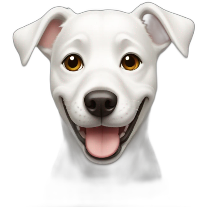 happy-white-dog emoji