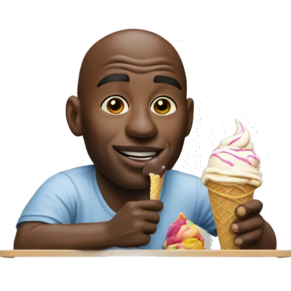 micheal jordan eating ice cream emoji