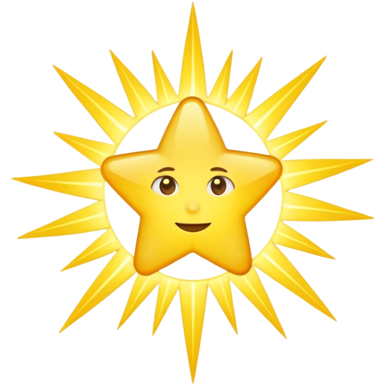 star with long rays emoji