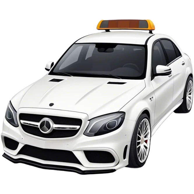 White car brabus emoji