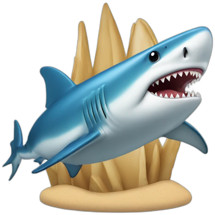 Un requins sur un requin emoji