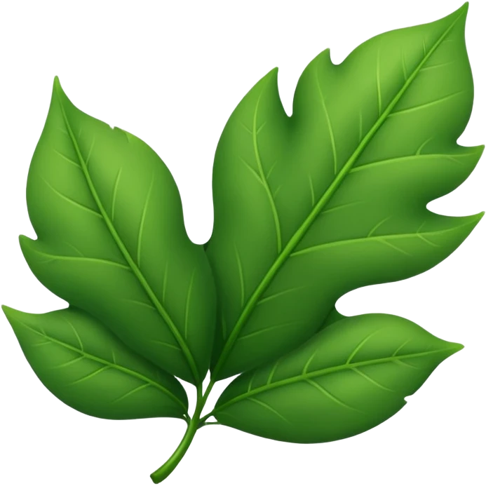 Round leaf emoji