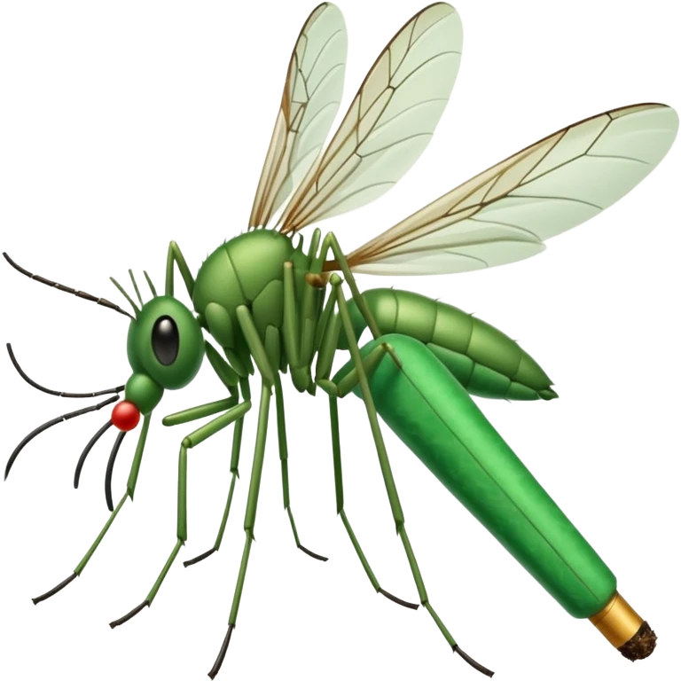 mosquito fumando un cigarro emoji