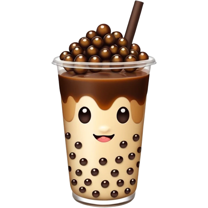 Brown sugar boba tea  emoji