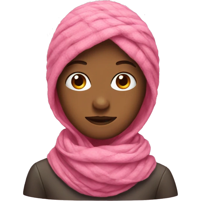 Pink scarf emoji