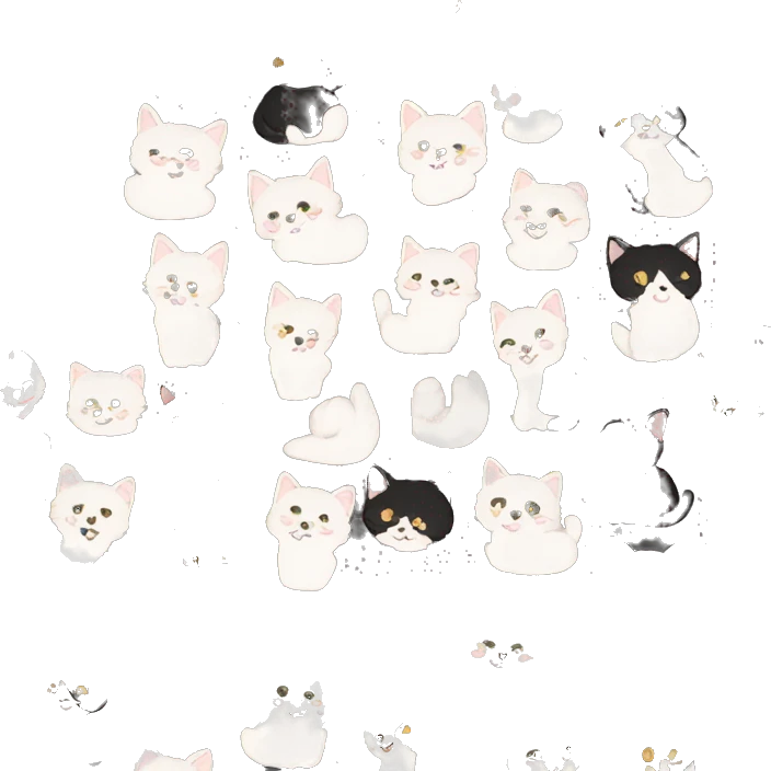 1000 tuxedo kittens emoji