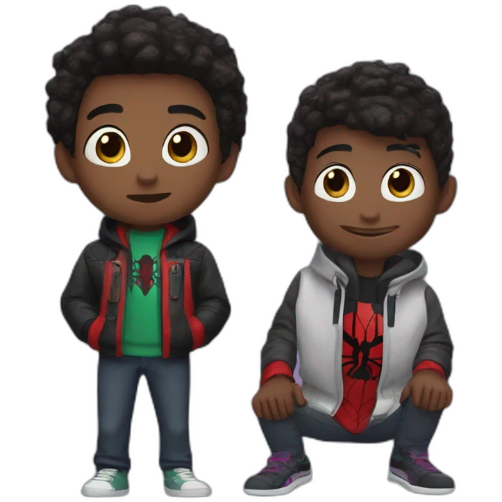 Wen and miles morales emoji