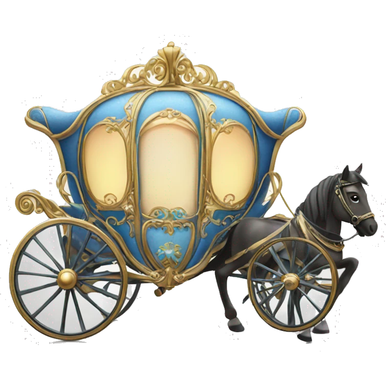 Cinderella Horse and carriage emoji