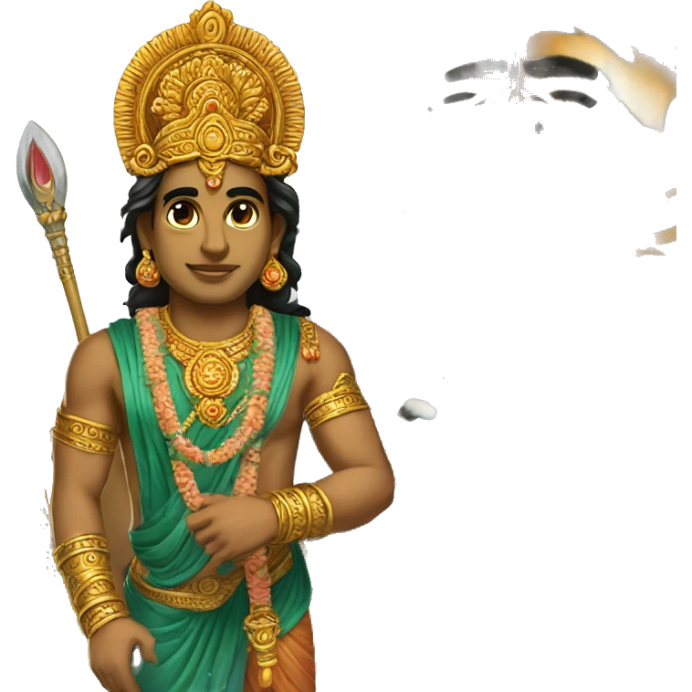 God murugan with tiger  emoji