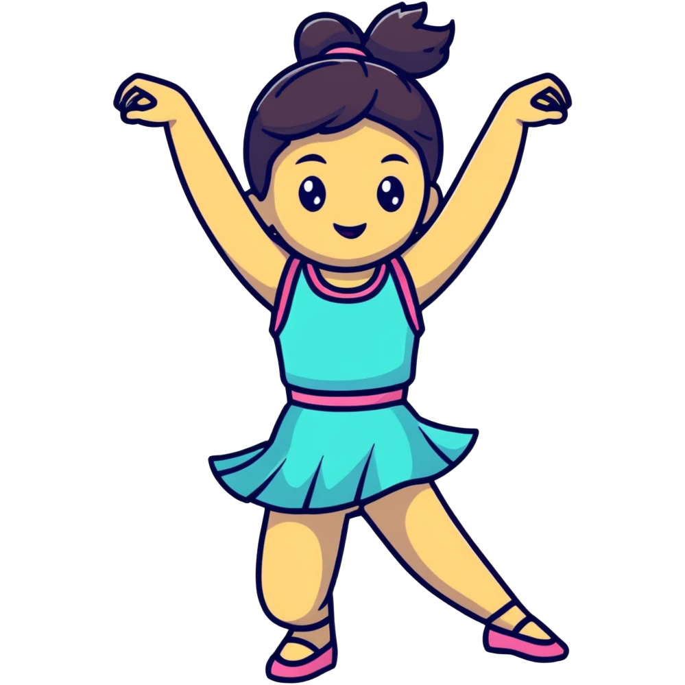 girl dancer moving to music emoji