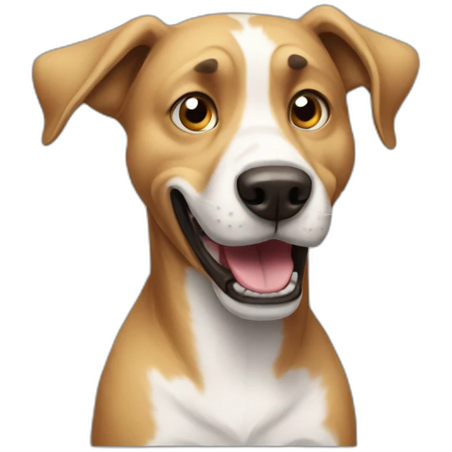 crazy dog emoji