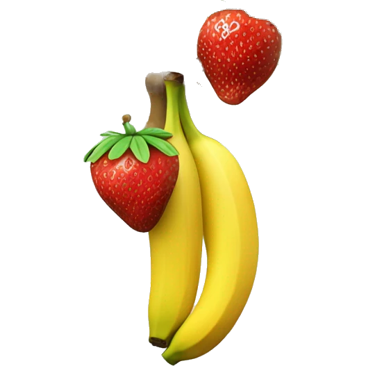 banana and strawberry tree emoji