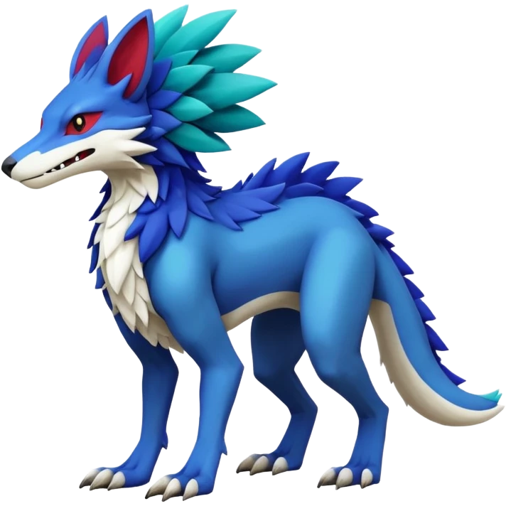 exotic Fakémon-Sergal-Pokémon-Vernid-creature, full body emoji