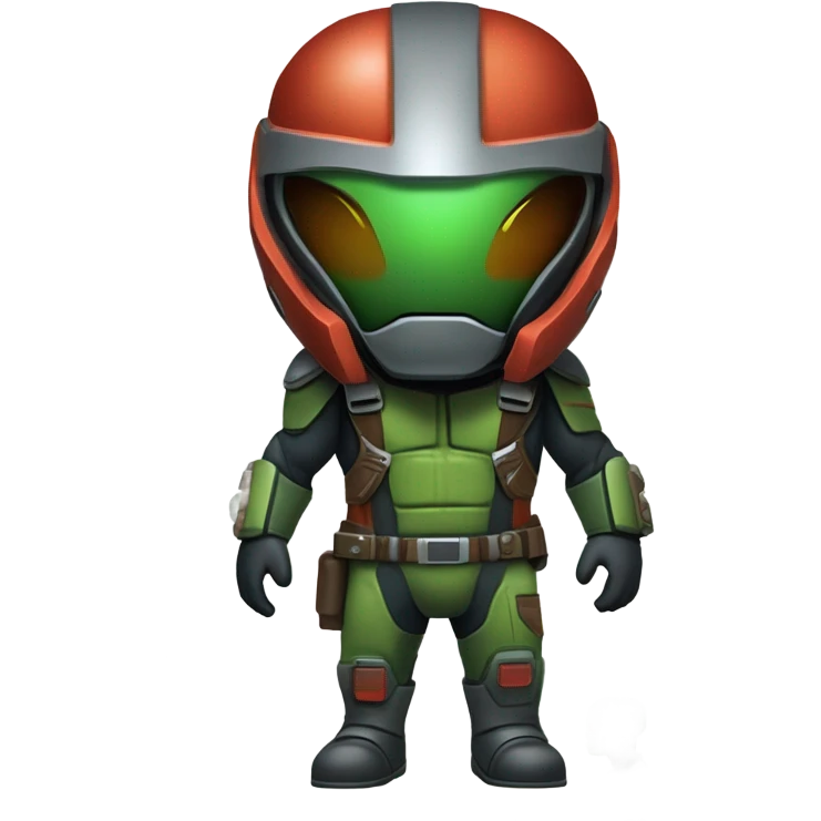 Martian Bounty Hunter Boss full body emoji