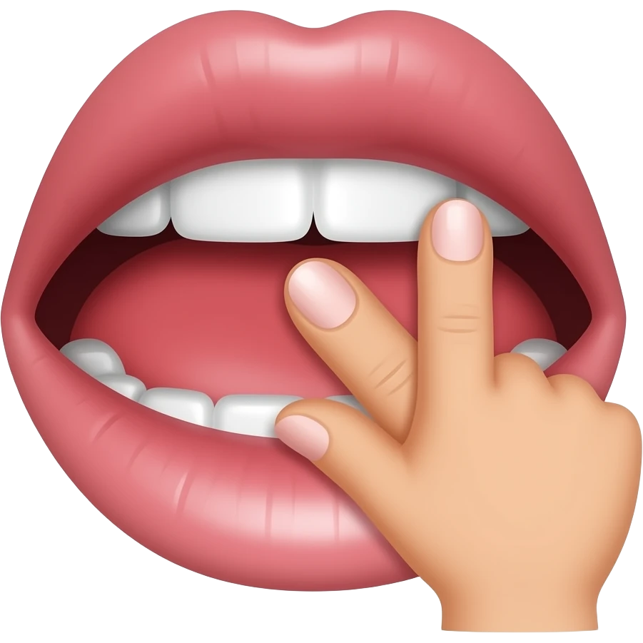 Que este sexi que el dedo este mordiendo emoji