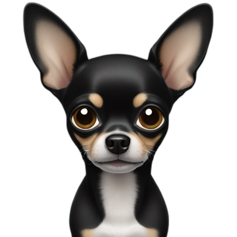 black chihuahua emoji