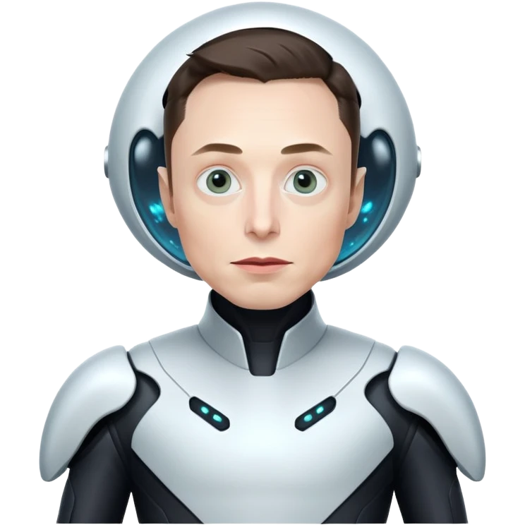 Elon musk as an alien emoji