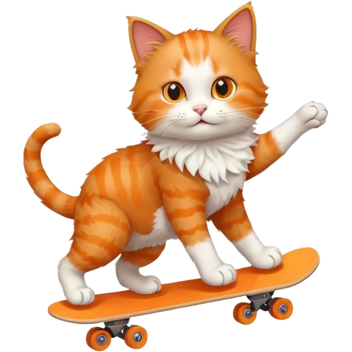cat skaitng emoji