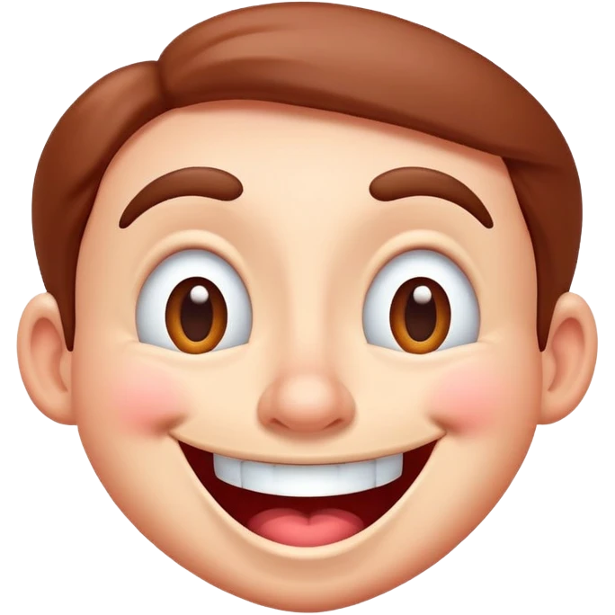 Silly and goofy face emoji