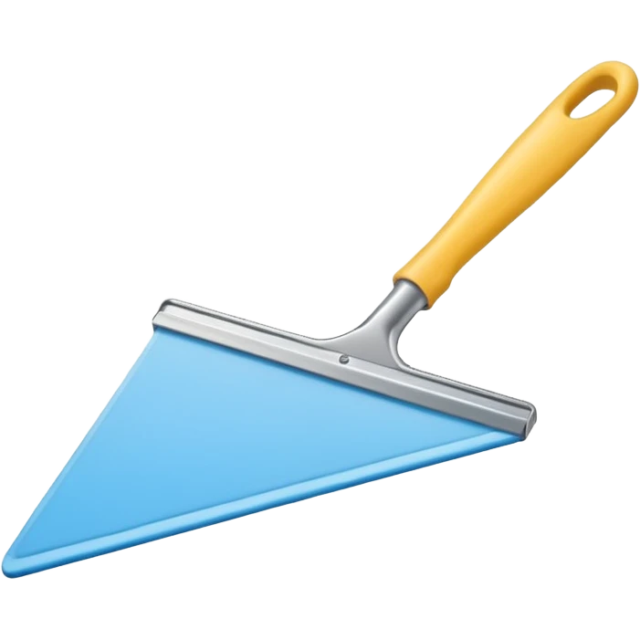 screenprinting squeegee, simple, clear, vibrant emoji