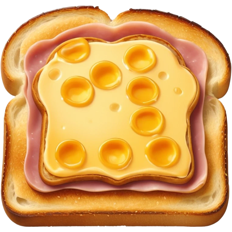 ham and cheese toast  emoji