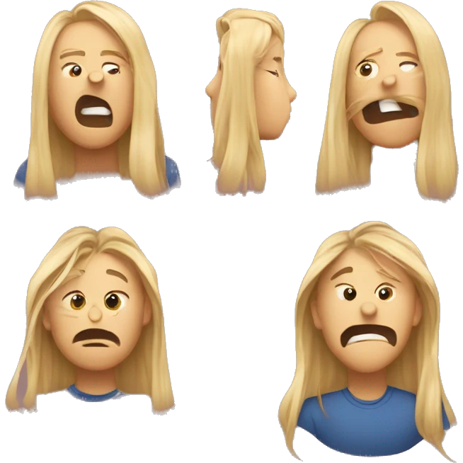 There should be and emoji of flared up nostrils person putting an imaginary strand of hair behind their ears emoji
