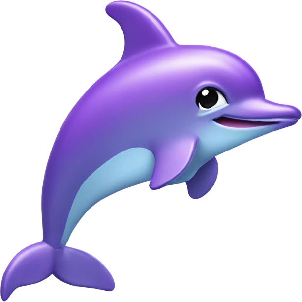 Purple Dolphin toy emoji